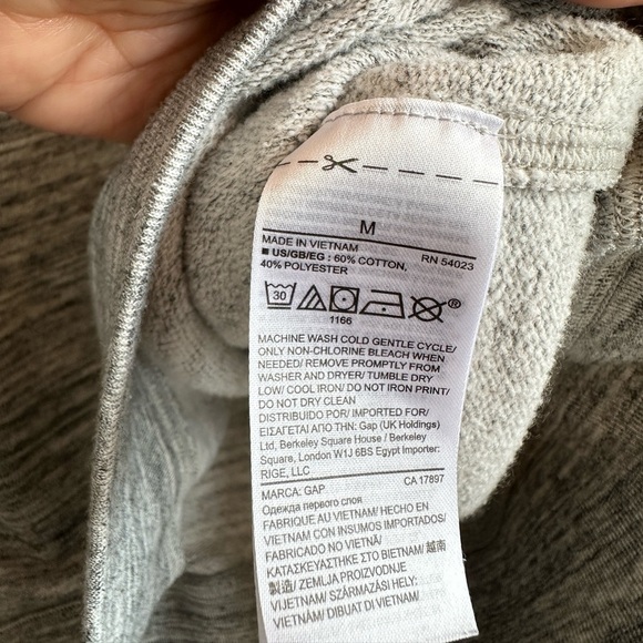 GAP | Grey Sweatshirt | Off Shoulder - Picture 4 of 7